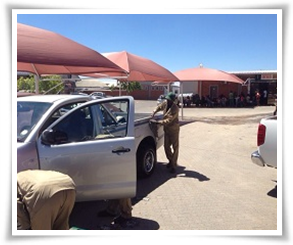 Kundenspeifische mobile Autowaschanlage Sanitär Namibia